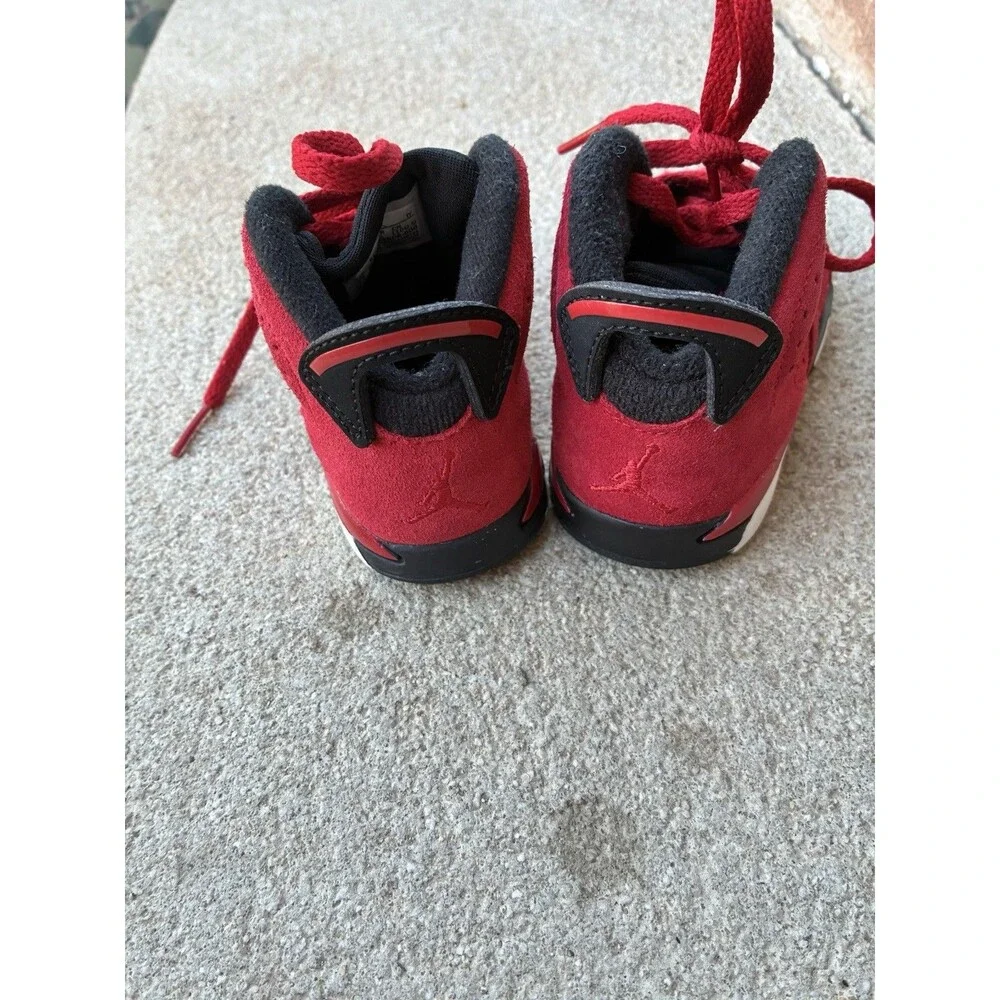 Nike Air Jordan 6 Retro TD “Toro Bravo” Toddler Size 6C Red Basketball Shoes